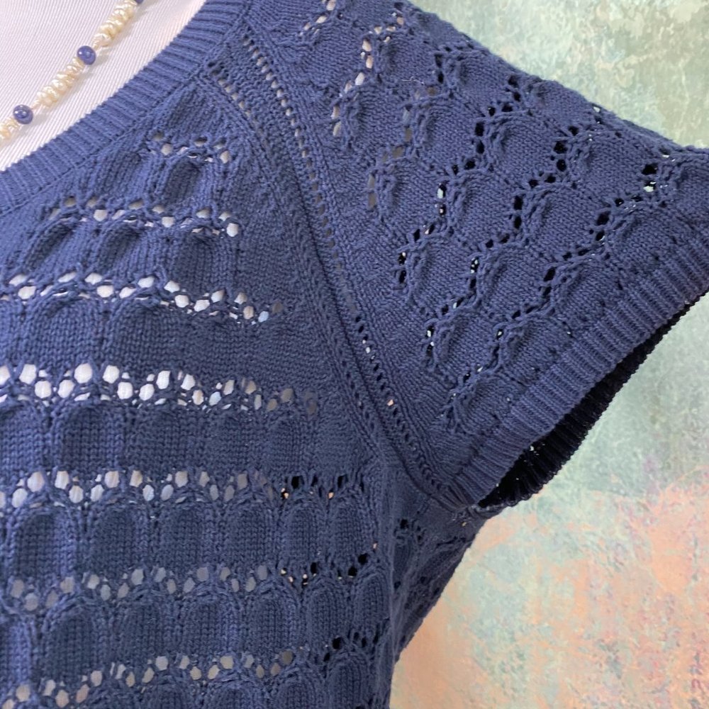 📌Jones New York Knitted Cotton Cardigan - Picture 6 of 15
